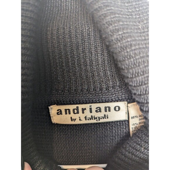 Vintage Adriano by I. Fatigati Women's Sweater S Embellished Retro‎ Shoulder pad - Picture 10 of 11